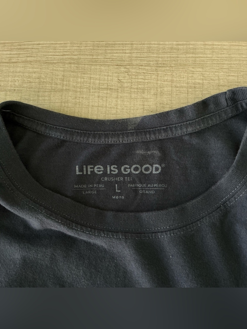 Life is Good “The Goodfather” Crusher Tee – Men’s Large – Blue